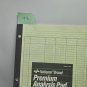 Premium Analysis Pad Set 2 5 column 45-605 National Avery Green 8.5x11
