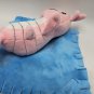 Bubba Gump Plush Shrimp blanket Stuffed Animal Baby Louie Pink Blue 9"