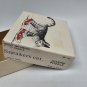 Kliban Cat EMPTY BOX Sneakers Puzzle 4" 1979 1970s Red White