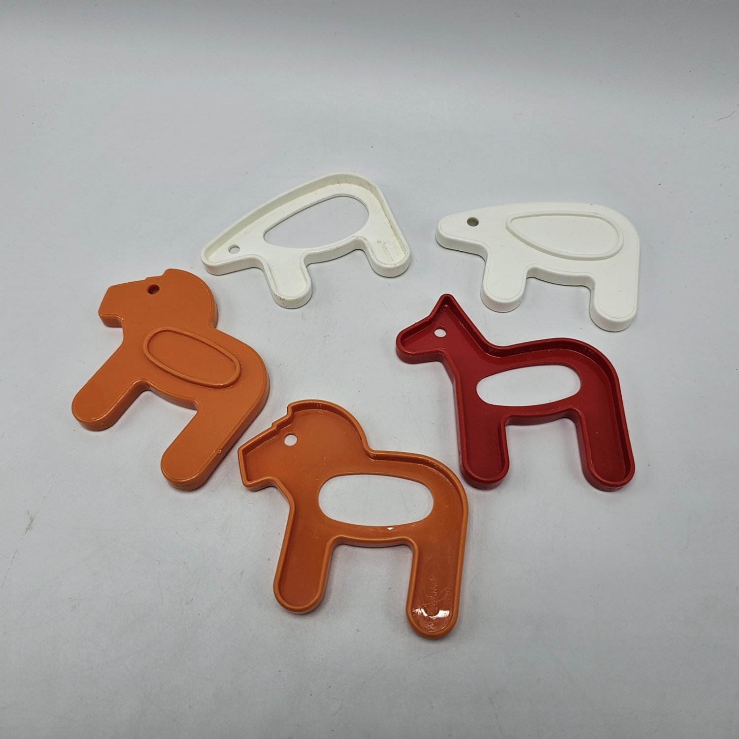 Tupperware Noahs Ark Replacement Tupper Toys Animal pieces horse bear Red orange