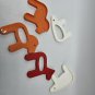 Tupperware Noahs Ark Replacement Tupper Toys Animal pieces horse bear Red orange