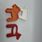Tupperware Noahs Ark Replacement Tupper Toys Animal pieces horse bear Red orange