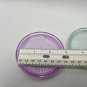 Tupperware Vintage Rainbow Prism Beverage Coasters Set of 6 Clear Plastic Pink