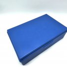 Sterling 268 Blue Plastic School Box Pencil Utility 8.5 in vintage USA