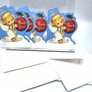Holly Babes Christmas Thank you Cards Lot 4 Angels Morehead