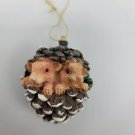 Pinecone Christmas Ornament Mouse Mice Forest Snow Snowy Won Woodland