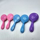 Barbie Brush lot 5 round Silhouette Head 2007 round large pink blue purple