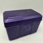 purple Plastic index card file box 4x6 in Metallic Shimmer Newell Office 3985