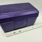 purple Plastic index card file box 4x6 in Metallic Shimmer Newell Office 3985