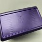 purple Plastic index card file box 4x6 in Metallic Shimmer Newell Office 3985