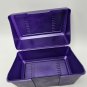 purple Plastic index card file box 4x6 in Metallic Shimmer Newell Office 3985