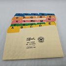 Smead Alphabetic guide set 3x5 in vinyl tab 55180 Multicolor Rainbow Manila
