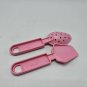 Playskool Cook N Play Kitchen Center Replacement Utensils 1996 Set 2 Pink Spoon