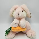 GUND PINK BUNNY RABBIT 1983 8" CARROT Munchkin Stuffed Plush Animal 3435