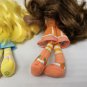 Strawberry Shortcake Lot 3 Small Soft Dolls Orange Lemon Hasbro 2008 6" huggable