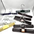 Vintage TAMOR plastic clamp Pant skirt Hangers Lot 11 Brown Blue White Beige