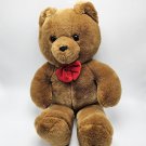 Vintage Dakin Honey Jo Teddy Bear Red Bowtie 1986 Plush Stuffed 20" Fun Farm