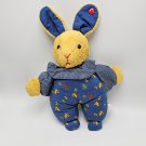 Westfalen Stoffe Stuffed Plush Bunny Rabbit Pull Music Song La Le Lu Blue German
