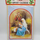 Advent Calendar Nativity Caltime England Bible Mary Joseph Vintage Christmas