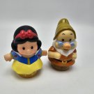 Fisher Price Little People Disney Sound Talk Snow White Doc Dwarf 2012 Lot 2