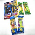Super Hero Pez Dispensers Lot 6 Lizard lantern Hulk Wonder Woman Wolverine