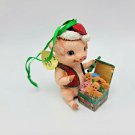 Piglet Pig Christmas Ornament Danbury Mint Baby Animal Collection Gingerbread
