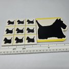 Scottie Grid Department 56 Mini Notepads Lynda Sylvester Yellow Black Lot of 2