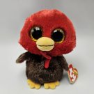 Ty Beanie Boos 6” FEATHERS TURKEY THANKSGIVING Tysilk Plush
