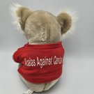 Koalas against Qantas Plush 8" 1985 Red Shirt Koala Airline Australia Stuffed