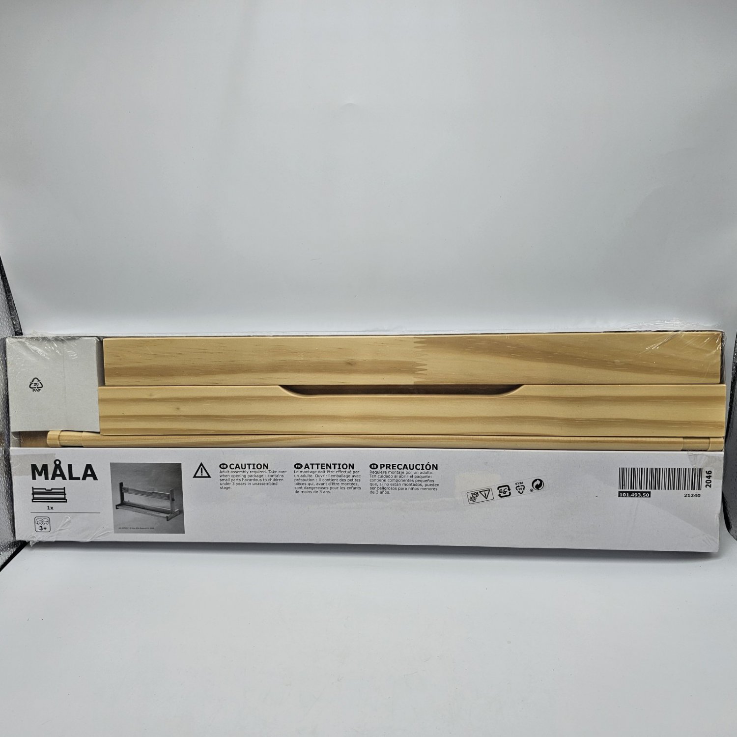 IKEA M&Atilde;�LA Craft Paper Roll Holder storage 101.493.50 19" Wood Craft NEW