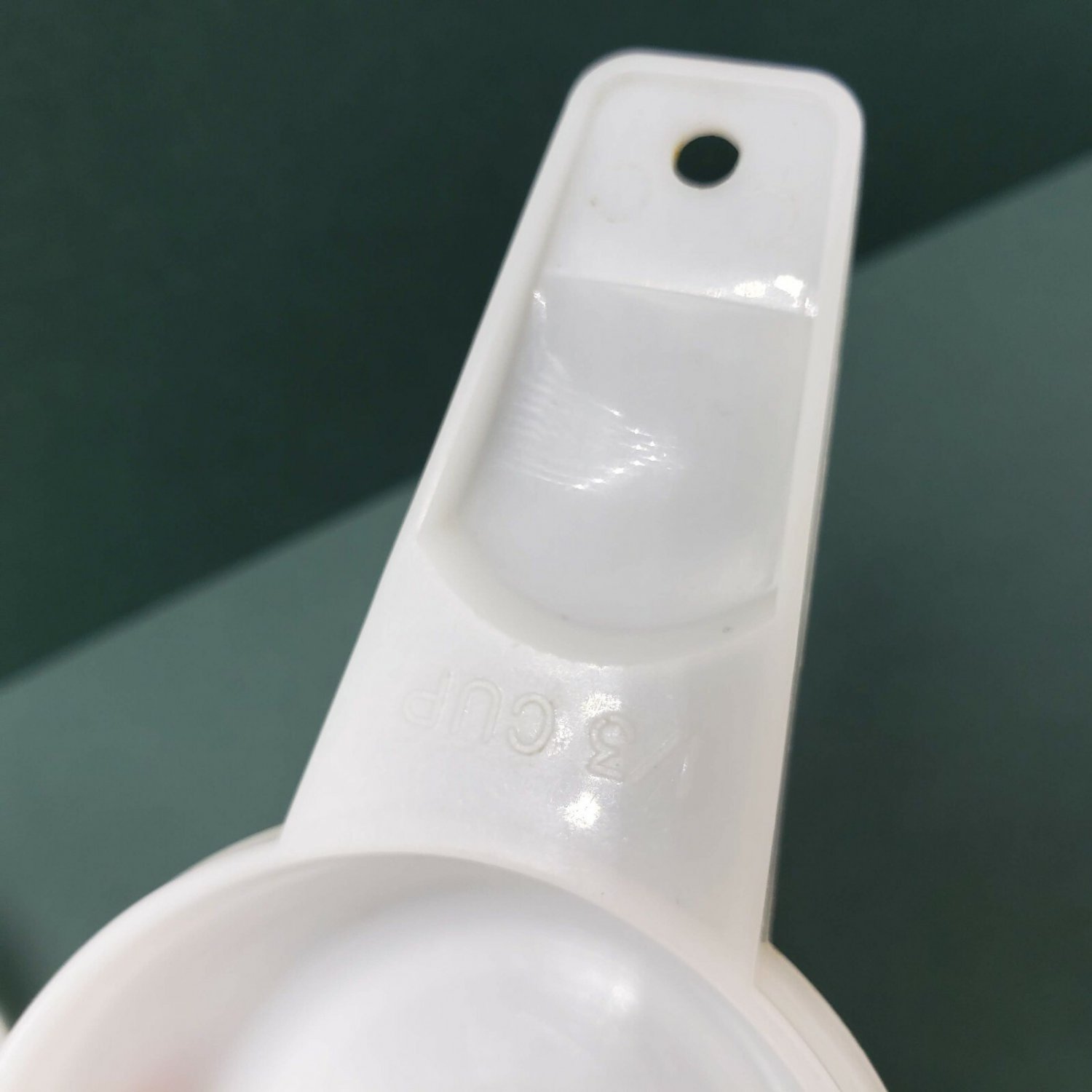 Tupperware Replacement 1 Piece Measuring Cup White Sheer Plastic USA