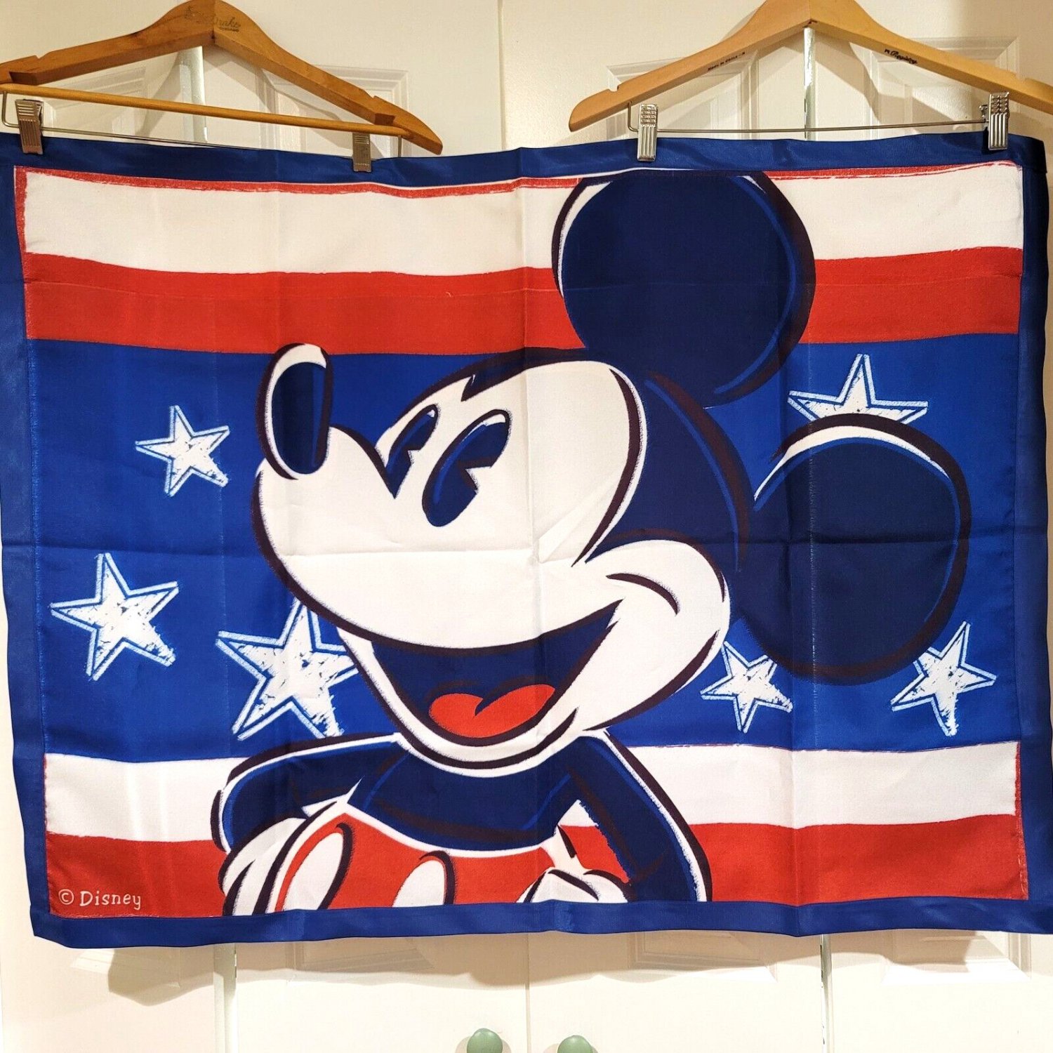 Disney Mickey Mouse 4th July Flag Patriotic Flag Banner 39" Horizontal USA