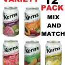 12 Pack Kerns Nectar Mix and Match Flavors Variety Pack - 11.5 Fl. Oz Each Drink