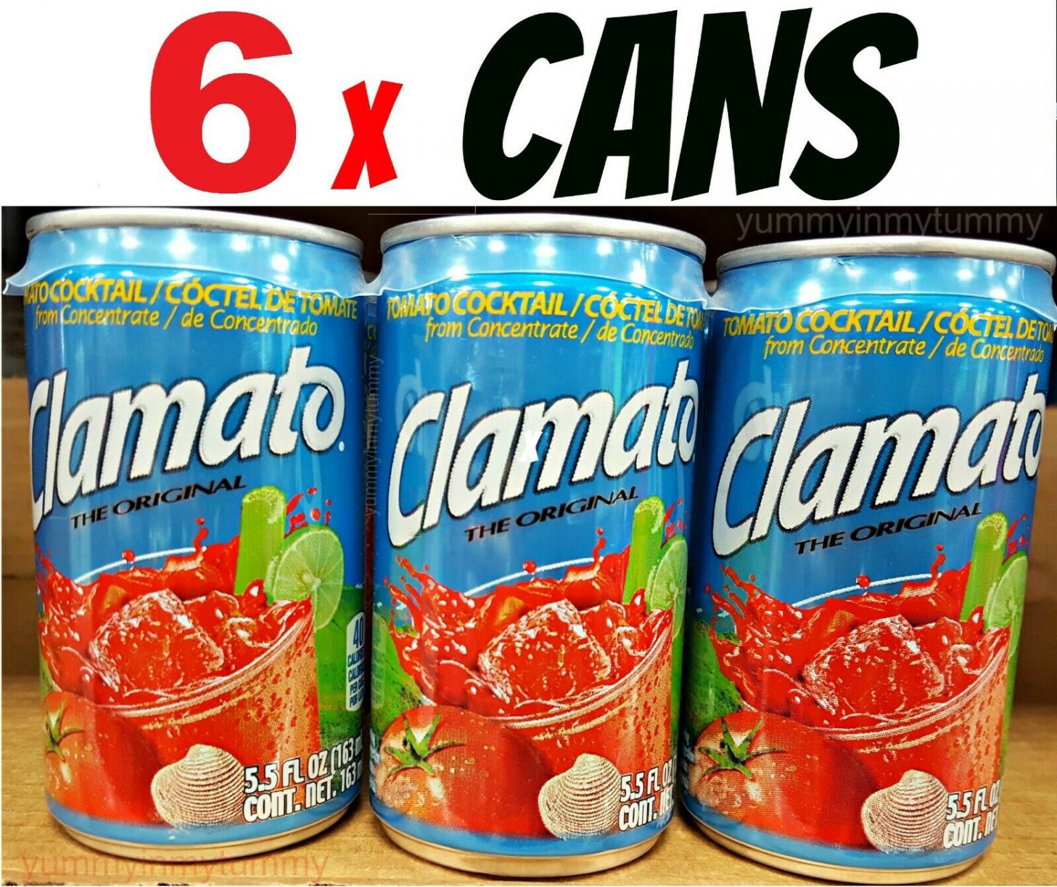 Clamato Original Tomato Cocktail - 5.5 Fl Oz Cans (6 Can Pack) Cóctel 