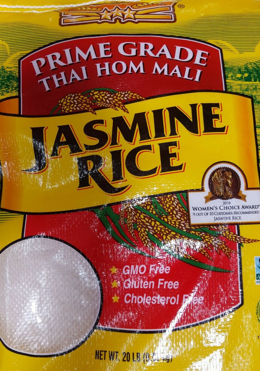 Golden Star Jasmine Rice Prime Grade Thai Hom Mali - GMO & Gluten Free ...