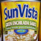 Sun Vista Green Chile Enchilada Sauce Mild Heat Salsa Para Enchiladas - 29 Oz 