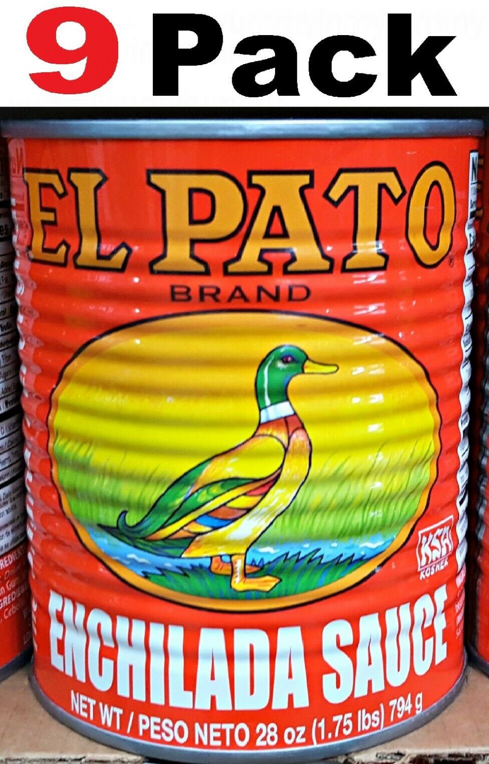 New El Pato Brand Enchilada Sauce 28Oz (9 Pack) Sauces Salsa Para