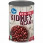 (15-Pack) Kroger Dark Red Kidney Beans 15.5 oz Each Non BPA Liner