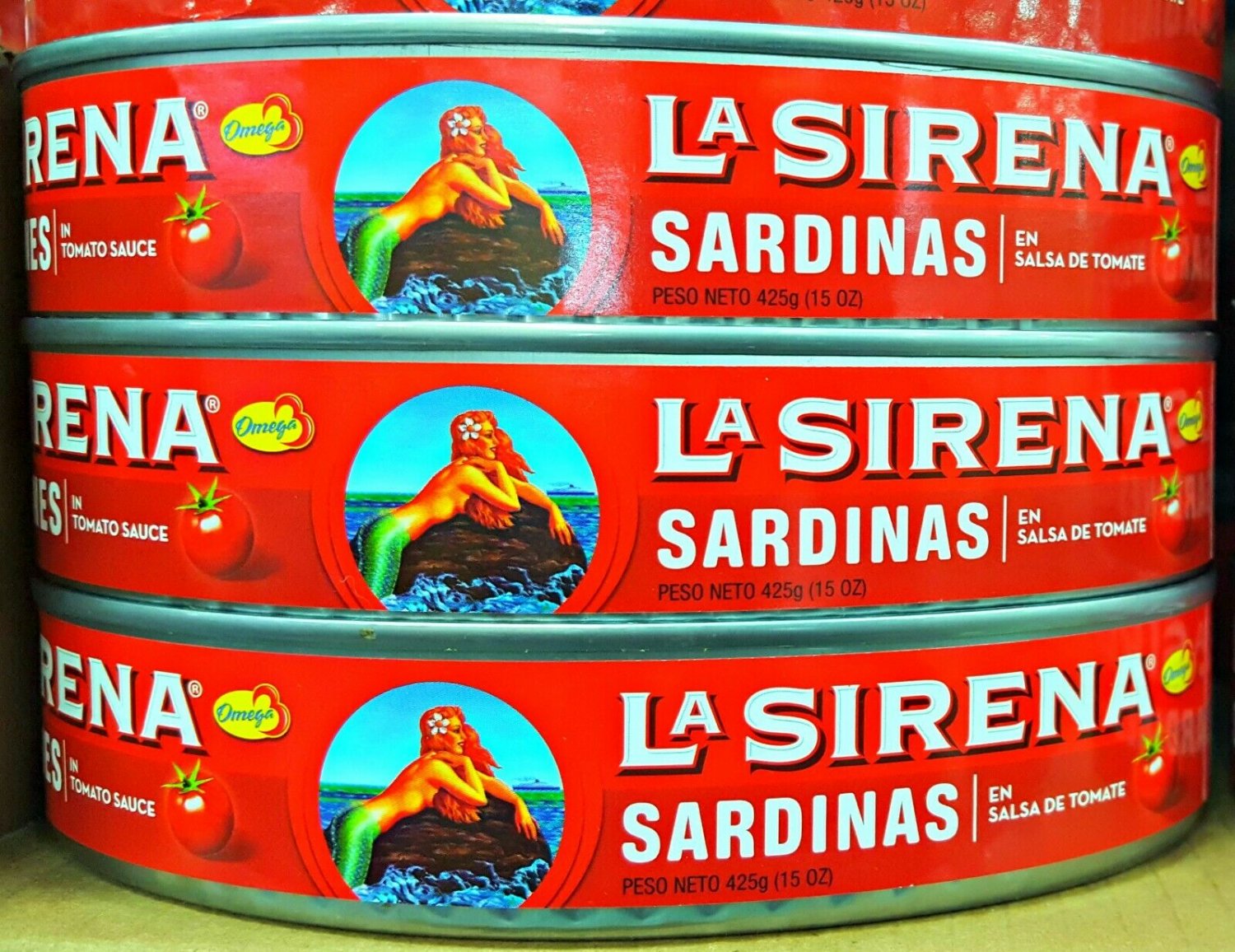 17 PACK La Sirena Sardines in Tomato Sauce 15 Oz Sardinas en Salsa de