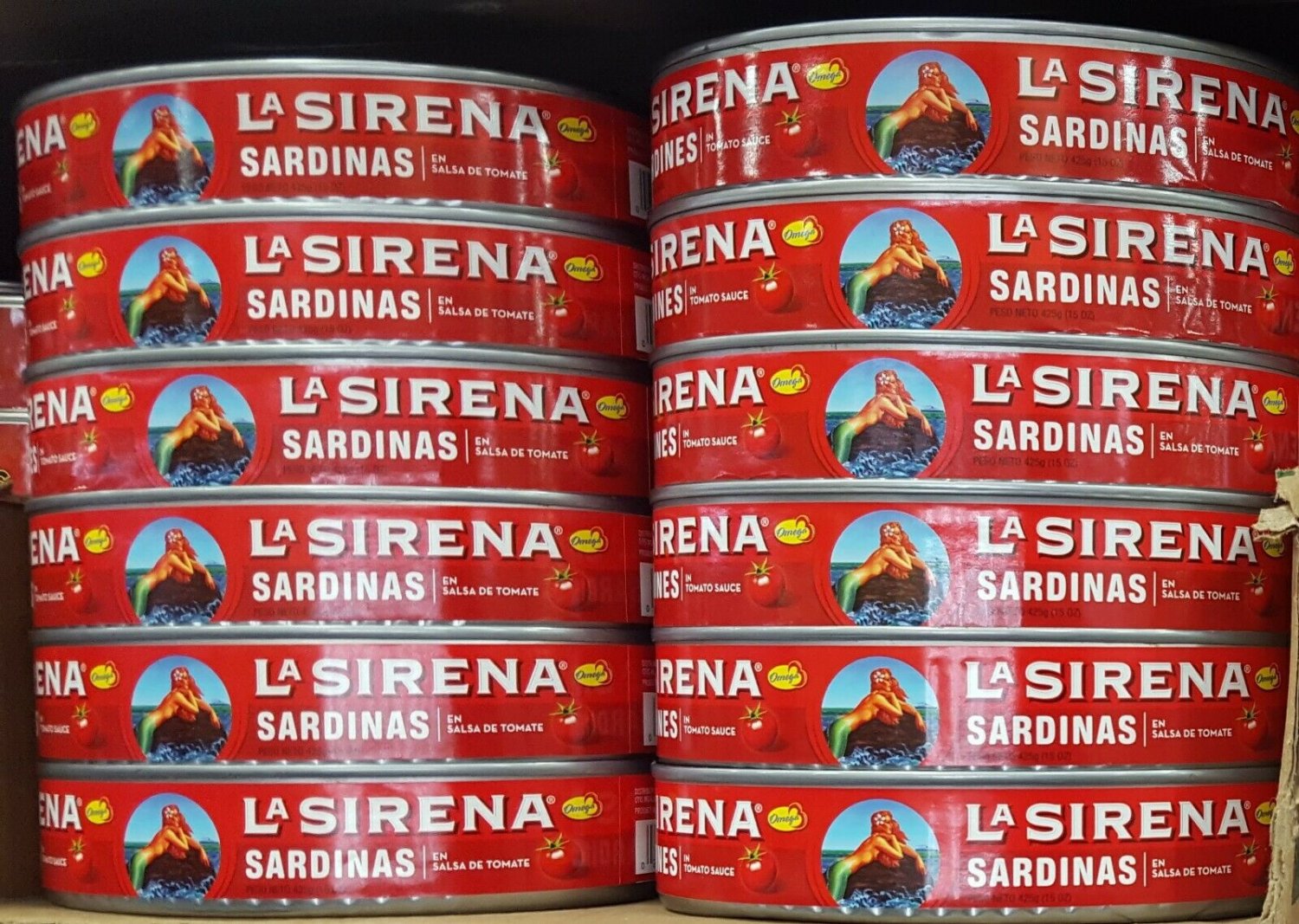 17 PACK La Sirena Sardines in Tomato Sauce 15 Oz Sardinas en Salsa de