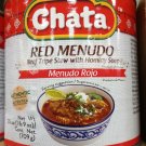 (9 Pack) Chata Red Menudo Beef Tripe Stew with Hominy Soup - 25 oz - Sopa Rojo