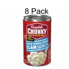 (8-Pack) Campbell's Chunky New England Clam Chowder Soup Non BPA Liner