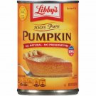 Libby's 100% Pure Pumpkin 15 Oz Ea - All Natural No preservatives (16 Pack) New