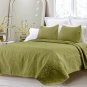 Cotton Quilted 3pc Coverlet Sets