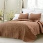 Cotton Quilted 3pc Coverlet Sets
