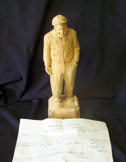 Adalbert Thibault "Sculpteur Sur Bois" original (1953)