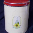 Vintage 1945 Cannister 8" x 7" diameter