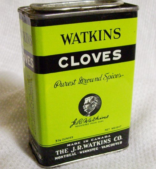 Watkins Vintage Cloves Container 4" X 2 1/2"