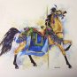 CAROUSEL WATER COLOUR BY BAUMGARDNER (a reproduction on artbrush paper)