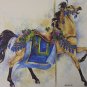 CAROUSEL WATER COLOUR BY BAUMGARDNER (a reproduction on artbrush paper)